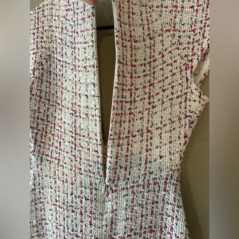 Zara Mini Dress , color Cream/ black/ pink Size S - Picture 5 of 12